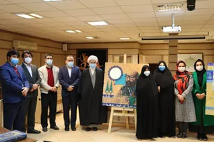 رونمایی از ۲ اثر شهدایی هنرمندان شاهرودی/تشکیل نگارخانه هنرمندان در شهرداری شاهرود