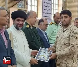 سربازان نمونه گناوه تجلیل شدند