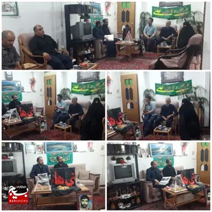 دیدار با خانواده فرمانده شهید &zwnj;دفاع مقدس محمدکاظم سالمی در خمینی شهر