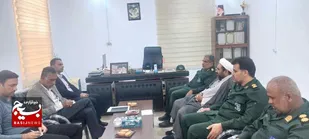 دیدار فرماندار بوموسی با فرمانده ناحیه مقاومت بسیج سپاه بوموسی