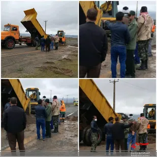بسیجیان آران وبیدگل با روحیه جهادی اینبار خاکریز جلوی سیل