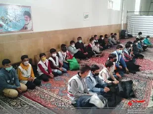 حضور پر شور دانش آموزان در نمازجمعه