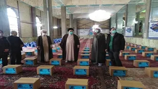 توزیع ۲۱۰ بسته معیشتی در امام زاده سیدمحمدکججانی(ع) تبریز