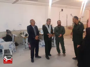 بازدید مسئول بسیج سازندگی سپاه حضرت ولی عصر(عج) استان خوزستان از کارگاه تولید و اقتصاد مقاومتی در شهرستان باغملک&nbsp;