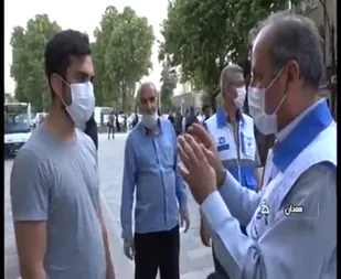 حضور کارشناسان بهداشتی بین مردم در روزهای کرونایی