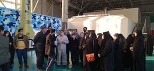 بازدید دبیران و دانش آموزان بسیجی پیشوا از پارک ملی و نمایشگاه هوافضای سپاه