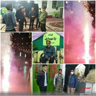 نوای یا صاحب الزمان (عج) و مدیحه سرایی در شب نیمه شعبان توسط بسیجیان پایگاه شهید مصطفی خمینی آران و بیدگل طنین انداز شد