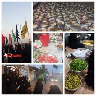 خدمت به زائران امام حسین (ع)/ پذیرایی پایگاه ام&zwnj;ابیها آبادان از پرچم داران رامشیر
