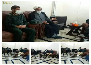 دیدار با خانواده شهدا توسط فرمانده بسیج شهری شهید امینیان دهلران