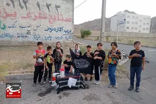 برپایی  ایستگاه   صلواتی نوگلان حسینی در شهرک امید  صفا دشت