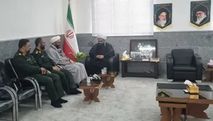 دیدار مسئول نمایندگی ولی‌فقیه سپاه امام سجاد (ع) استان هرمزگان با امام جمعه شهرستان سیریک