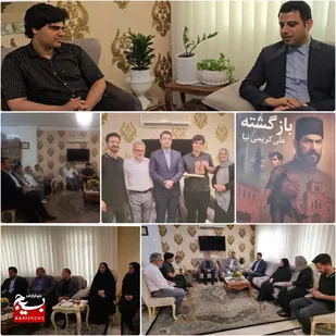 حضور مدیرکل فرهنگ و ارشاد اسلامی مازندران در منزل نخبه بابلسر&zwnj;ی