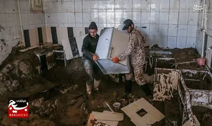 سپاه و بسیج در میدان امداد رسانی به سیل زدگان کالپوش