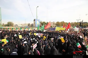 فریاد مرگ بر آمریکای مردم اصفهان در نصف جهان