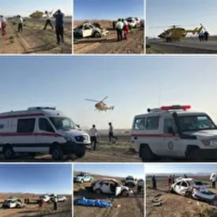 یک کشته در واژگونی خودرو کوییک در محور سمنان دامغان