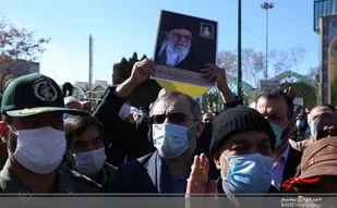 راهپیمایی نمازگزاران اهواز در حمایت از مردم یمن