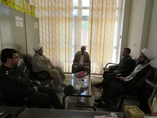 حضور فرمانده ناحیه مقاومت بسیج تفت در اتاق اصناف
