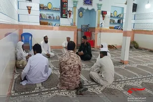 دیدار فرمانده حوزه شهید رجایی جالق با علما اهل سنت