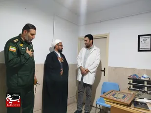 دیدار فرمانده سپاه ناحیه آوج با پزشک بسیجی