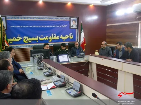 برگزاری قرارگاه جهادی مقابله باکرونا در سپاه ناحیه خمین