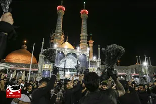 حرم اخت الرضا(س) در سوگ شهادت علی بن موسی الرضا(ع)