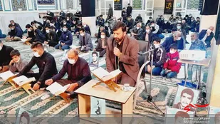 مراسم معنوی لیالی با عظمت قدر در بن