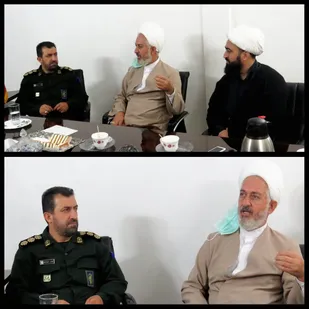 دیدار مسئول نمایندگی ولی فقیه سپاه حضرت سیدالشهدا(ع) استان تهران با فرمانده سپاه پیشوا