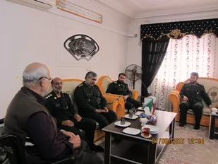 دیدار جانشین سپاه نینوا گلستان با چانباز جنگ تحمیلی