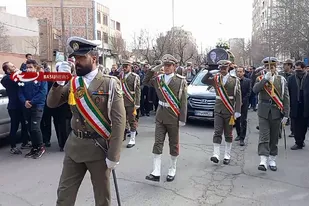 تشییع پیکر استاد کریمی مراغه&zwnj;ای شاعر نامی آذربایجان در مراغه