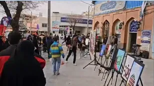 پرده خوانی و روایت گری با موضوع زندگی با آیه&zwnj;ها در شهرکرد+فیلم