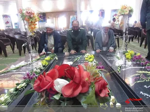 هفدهمین سالگرد تدفین شهدای گمنام تیپ 12 قائم سمنان برگزار شد