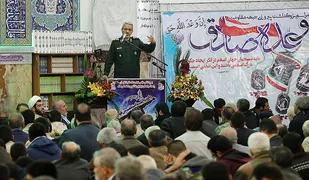 مراسم بزرگداشت پیروزی جبهه مقاومت "وعده صادق" برگزار شد