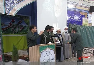 مراسم تکریم و معارفه فرمانده حوزه شهید مدنی سپاه کلات برگزار شد