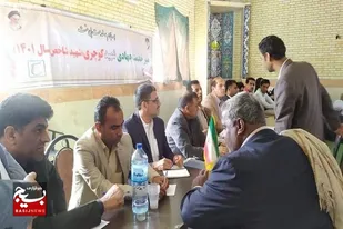 برگزاری میزخدمت جهادی درشهرستان نیکشهر