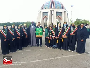 تجدید میثاق باشهدای گمنام شهربهارستان