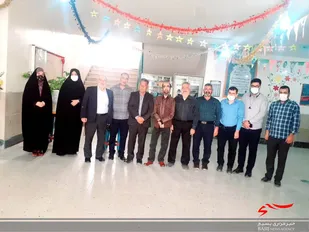 آیین تجلیل از معلمان مدرسه ابتدائی هفت تیر روستای جور منطقه براآن شمالی