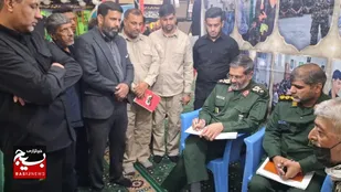 بازدید فرمانده سپاه سلمان از غرفه پایگاه شهید راشکی &nbsp;حوزه مقاومت کربلا در جشنواره اسوه