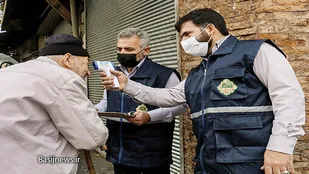 همکاری ۴۵هزار نیروی بسیجی با کادر بهداشت و درمان