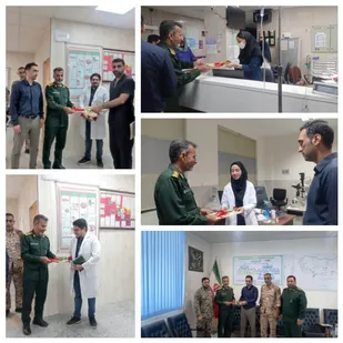 تجلیل فرمانده ناحیه سپاه جاسک&zwnj;ازپزشکان