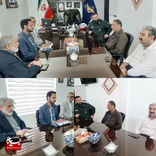 دیدار خادمیاران رضوی با فرمانده سپاه شهرستان پیشوا