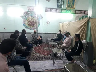 برگزاری جلسه هیئت اندیشه ورز پایگاههای حوزه بسیج امام حسین(ع) برخوار