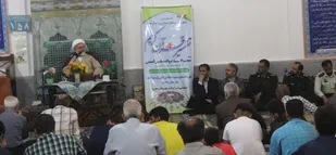 جلسه تفسیر قرآن کریم امام جمعه در شهر فدک شاهرود