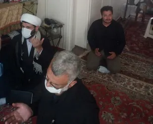 دیدار با خانواده شهید محمد میرزایی توسط ناحیه کمیل