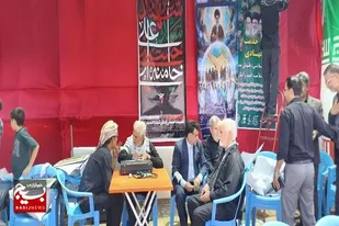 میزخدمت جهادی &laquo;چهل&zwnj;چراغ سلامتی&raquo; در اربعین حسینی