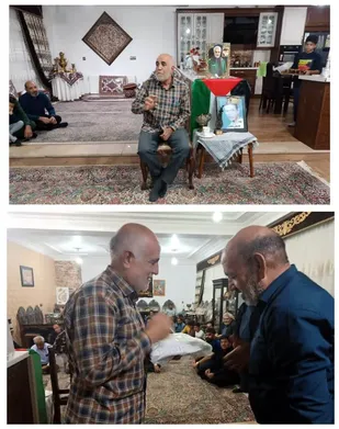 &nbsp;یادواره خانگی ماهانه شهدای چاهکین شهرستان زرند برگزارشد