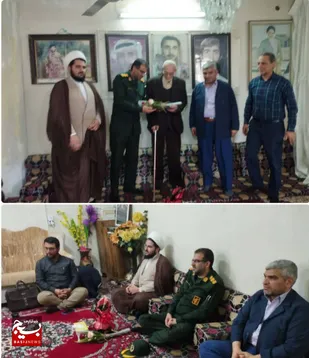ازخانواده سردار شهیدکردونی توسط ناحیه مقاومت بسیج کارون تجلیل شد