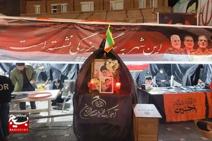 برگزاری موکب به مناسبت شهادت قائد امت توسط طلاب جهادی استان همدان