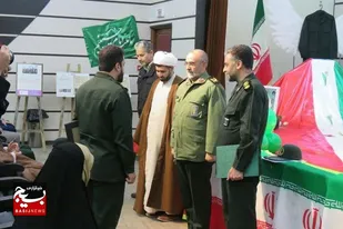 سکان فرماندهی بسیج ناحیه حمزه مشهد به سرهنگ مدرسی رسید