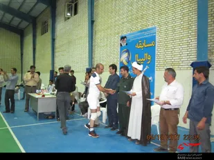 مسابقات والیبال در دهاقان برگزار شد