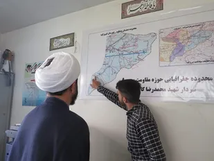 بازدید نماینده ولی فقیه در سپاه قمر بنی هاشم (ع)  فیروزکوه از حوزه های مقاومت شهرستان